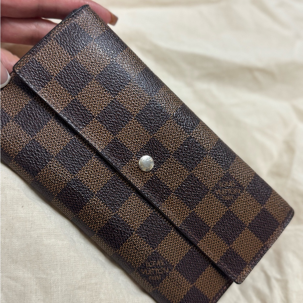 Louis Vuitton Brown Damier Ebene Porte Trifold Wallet